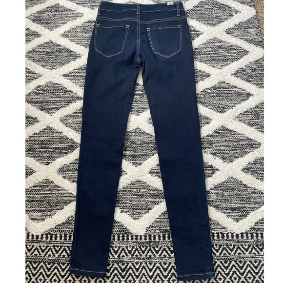 KanCan Style KC7092 Mid Rise Skinny Jeans Size 1/24 Dark Denim Casual - Picture 5 of 6